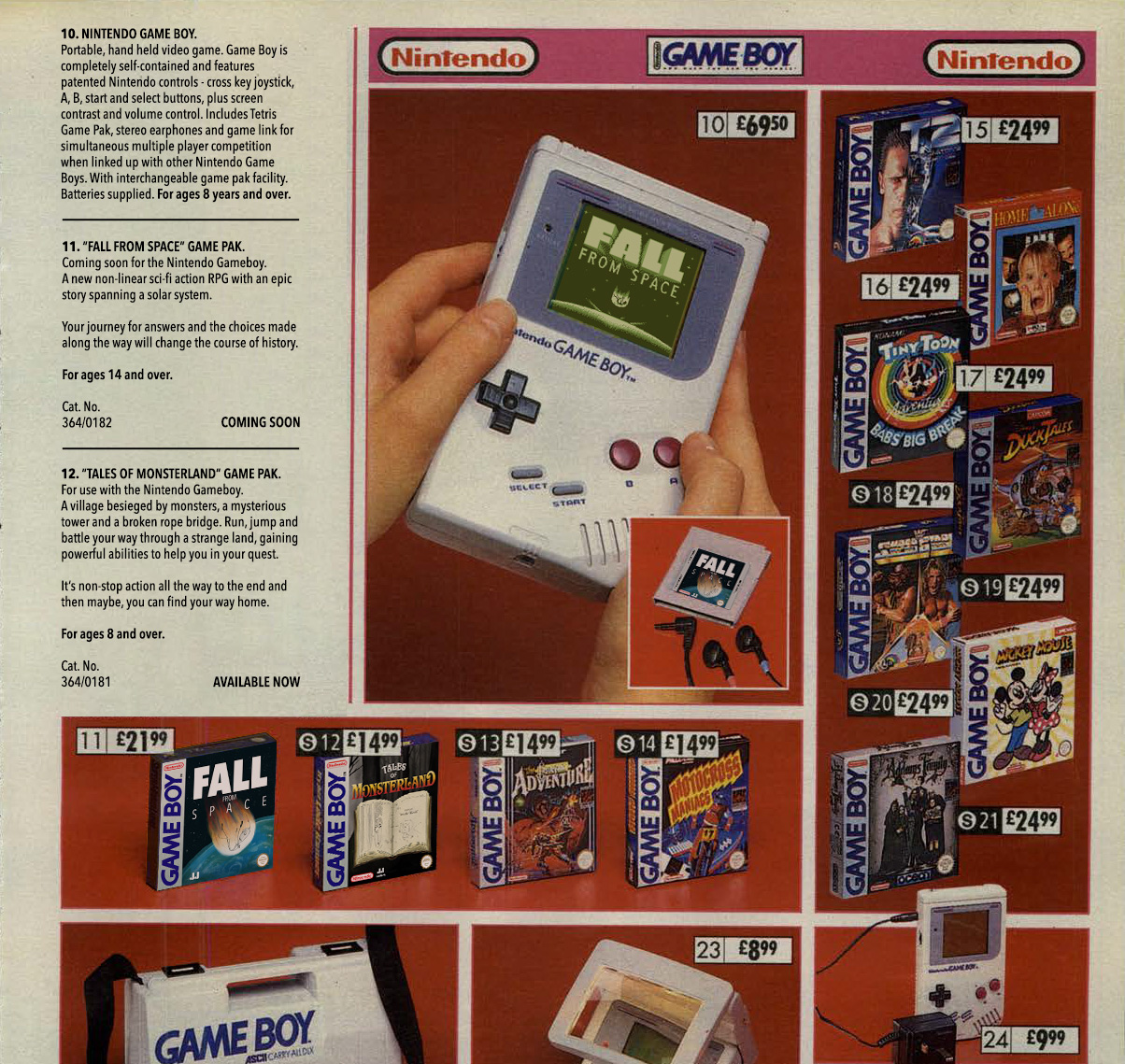 Joel with a collection of Game Boy handhelds and cartridges.